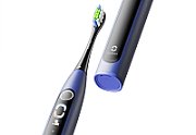 Set periuta de dinti smart sonica Oclean X Lite, Functii: Motor Maglev 72,000 miscari/min, 5 moduri, 65 dB, Capacitate baterie: 1100 mAh, durata utilizare: pana la 40 zile, IPX7 waterproof, perie Professional Clean, culoare: albastru, continut pachet: periuta, carcasa pentru calatorie, cablu de