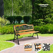 HEINNER BANCA METAL/LEMN 125*51*76CM