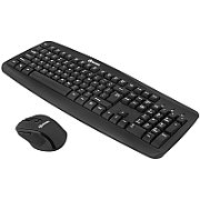 Kit Tellur tastatură și mouse fără fir, tip tastatura SUA, 105 taste, rezolutie mouse 800/1200/1600 DPI reglabil, negru