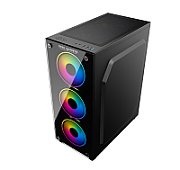 Carcasa PRO GAMING ELEMENT Mid Tower ARGB Negru