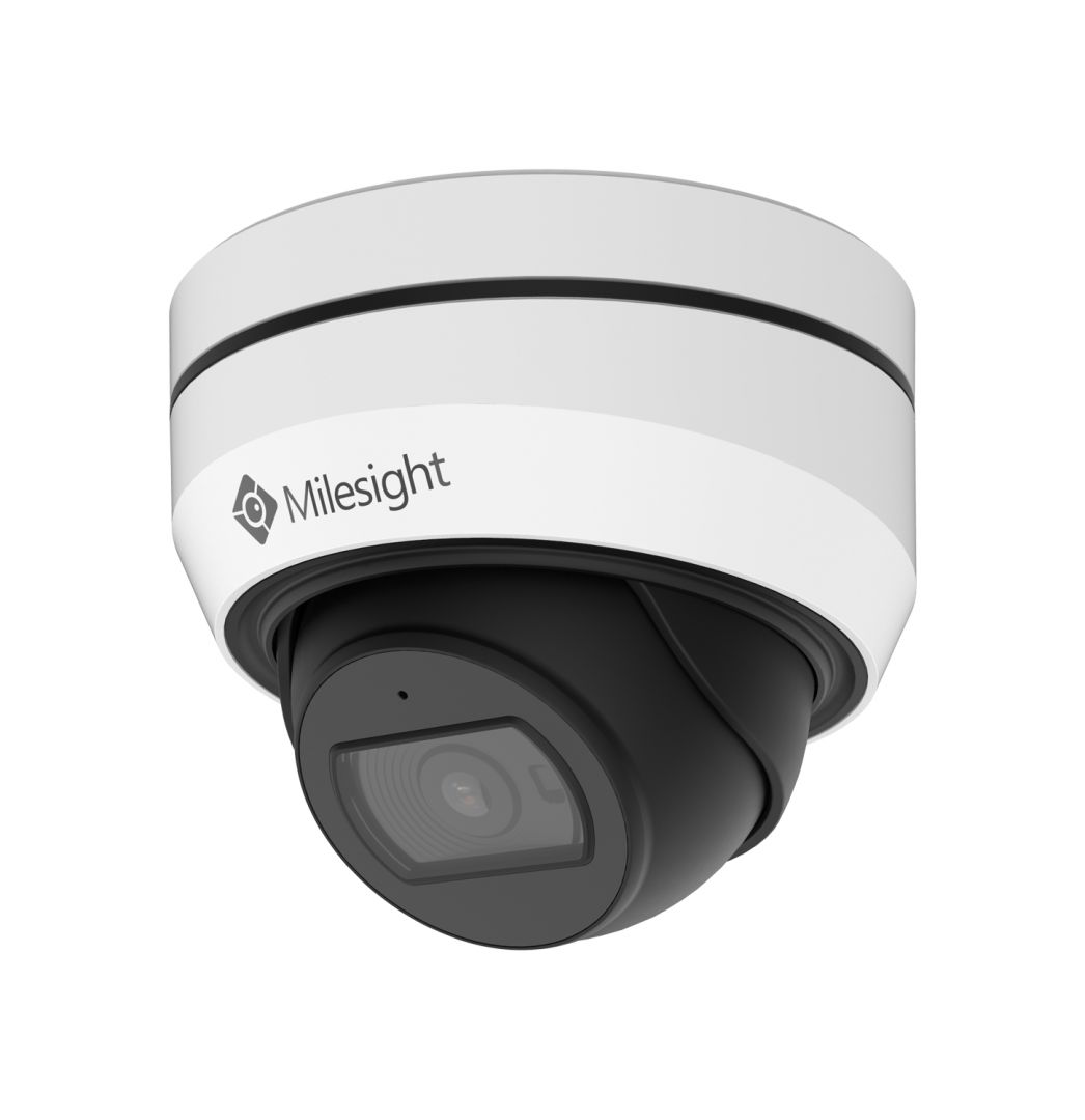 Camera de supraveghere IP Dome 5MP Milesight MS-C5375-PD, lentila fixa 2.8mm, iluminare min: Color: 0.008Lux @F1.6 B/W: 0Lux cu IR: 25m, microfon incorporat, 1*RJ45 10M/100M Ethernet Port, slot card de memorie: microSD/SDHC/SDXC maxim 1TB, alarma la evenimente:  Motion Detection, Network