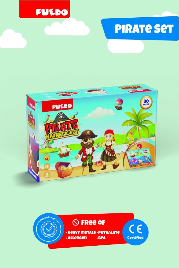 JOC MAGNETIC DIN SPUMA EVA, PIRATI, PUEDO