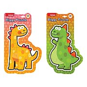 PUZZLE DIN SPUMA EVA, MAXI CU 10 PIESE, VERDE, PUEDO