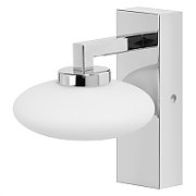 Aplica LED inteligenta pentru baie Ledvance SMART+ Wifi Orbis Elypse 120, 7W, 500 lm, lumina alba (3000-6500K), IP44, 120x166x150mm, metal, Argintiu