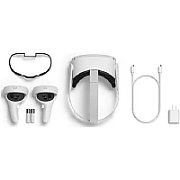 VR Headset Oculus Quest 2 128GB,Resolution: 1832 x 1920, Refresh rate: 72 Hz, compatible device: Desktop PC, interface: 1x USB-C, Colour: white, Package contents: 1 x Charging Cable 1 x VR Glasses 2 x Controller 2 x AA Battery 1 x Power Adapter 1 x Spacer for Glasses
