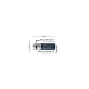 MediaRange Rechargeable USB-C Li-Ion Batteries,Micro AAA I 1.5V I 500mAh, 4-Pack