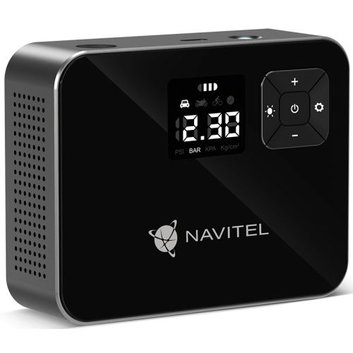 Compresor Navitel Auto-Moto, cu acumulator, LED light, 8.27 bar