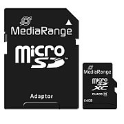 MediaRange Micro SDHC 64GB Class 10 with SD adapter
