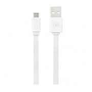 TNB FLAT MICRO USB CABLE 30CM - WHITE