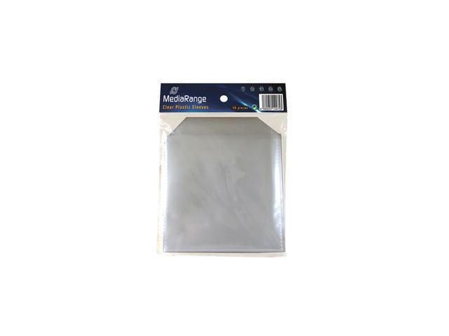 MediaRange  Plastic Sleeves with Flap Pack 50