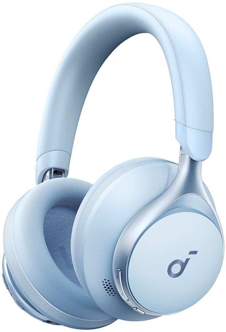 Casti Anker  Soundcore Space One , Over-Ear, utilizare multimedia, Bluetooth 5.3, wireless, durata baterie pana la 55 ore, Noise cancelling, ANC, 3 x mic, albastru,  A3035G31  (timbru verde 0.8 lei) - 0194644138813
