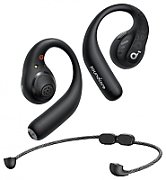 Casti Anker  Soundcore AeroFit Pro , Over-Ear, utilizare sport si multimedia, Bluetooth 5.3, 4 x mic, durata baterie pana la 46 ore, rezistent la apa, ANC, negru,  A3871G11  (timbru verde 0.08 lei) - 0194644153496