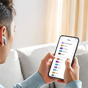 Casti TWS Anker  Soundcore K20i , semi-in-ear, utilizare multimedia, Bluetooth 5.3, driver 13mm, durata baterie pana la 36 ore, IPX5, ENC, albastru,  A3994G31  (timbru verde 0.08 lei) - 0194644037604