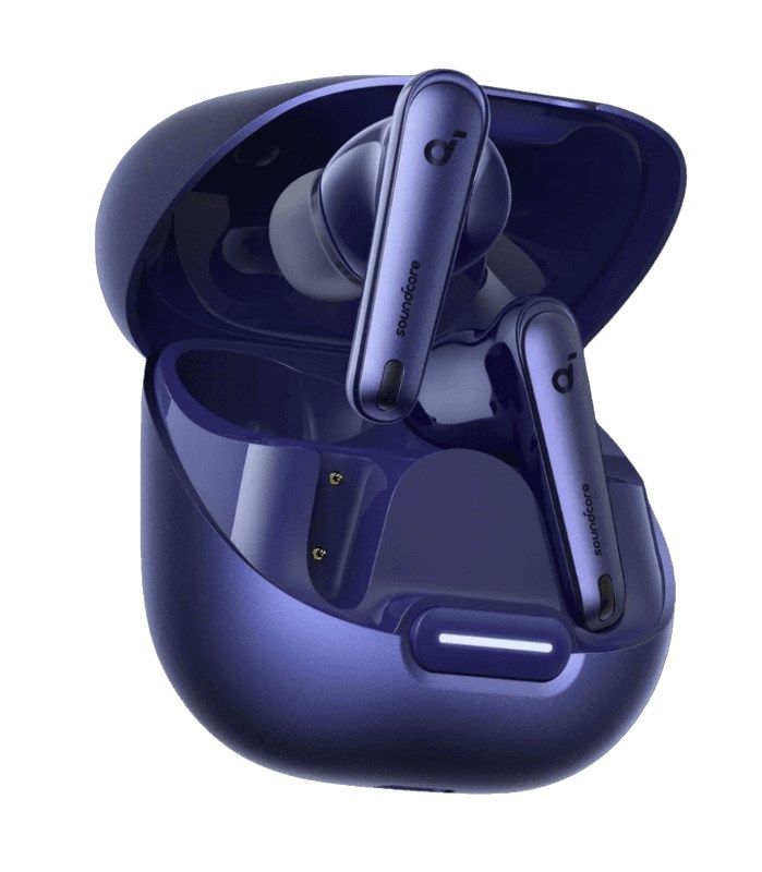 Casti TWS Anker  Soundcore Liberty 4 NC , tip butoni, utilizare multimedia, Bluetooth 5.3, 6 x mic, durata baterie pana la 50 ore, Noise cancelling, albastru,  A3947G31  (timbru verde 0.18 lei) - 0194644132101