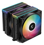 COOLER DeepCool  AG620 BK ARGB V2  skt. Intel si AMD, racire cu aer, vent. 2 x 120mm, 300 - 1950 rpm, 6 heatpipes, inaltime 161mm, RGB adresabil, R-AG620-BKAMMN-GJD   (timbru verde 0.8 lei)