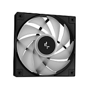 COOLER DeepCool  LE240 V2 , skt. LGA1851, LGA 1700, AM4, AM5, racire cu lichid, 2 x 120mm, 500 - 2100 RPM, RGB adresabil, negru  R-LE240-BKAMMC-G-2  (timbru verde 2.00 lei)