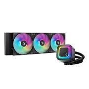COOLER DeepCool  LE360 V2 , skt. LGA1851, LGA 1700, AM4, AM5, racire cu lichid, 3 x 120mm, 500 - 2100 RPM, RGB adresabil, negru  R-LE360-BKAMMC-G-2  (timbru verde 2.00 lei)