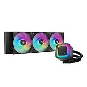 COOLER DeepCool  LE360 V2 , skt. LGA1851, LGA 1700, AM4, AM5, racire cu lichid, 3 x 120mm, 500 - 2100 RPM, RGB adresabil, negru  R-LE360-BKAMMC-G-2  (timbru verde 2.00 lei)
