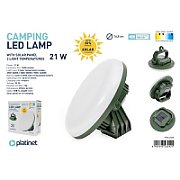 PLATINET CAMPING EMERGENCY LIGHT LED SOLAR 4X2000 MAH 5,5H 21W