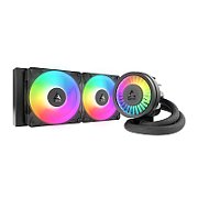 COOLER Arctic  Liquid Freezer III Pro 240 ARGB , skt. LGA1851, LGA 1700, AM4, AM5, racire cu lichid, 2 x 120mm P12 Pro, 600 - 3000 RPM, ARGB adresabil, negru  ACFRE00182A  (timbru verde 2.00 lei)