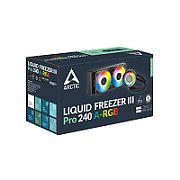 COOLER Arctic  Liquid Freezer III Pro 240 ARGB , skt. LGA1851, LGA 1700, AM4, AM5, racire cu lichid, 2 x 120mm P12 Pro, 600 - 3000 RPM, ARGB adresabil, negru  ACFRE00182A  (timbru verde 2.00 lei)