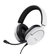 Casti Trust cu fir GXT 489W Fayzo, material ABS, lungime cablu detasabil 120cm, conector 3.5mm, frecventa raspuns 20 Hz, 20.000 Hz, senzivitate 100 dB, sunet stereo, microfon omnidirectional, senzor electret, alb