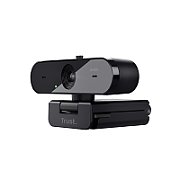 Camera web Trust Taxon QHD, interfata USB 2.0, lungime cablu 180cm, sensibilitate 56 dB, microfon dual omnidirectional, rezolutie video 2560x1440, 30 fps, auto-focus, rezolutie senzor 2560x1440, negru