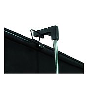 Ecran proiectie trepied CrystalLine 87652, 1:1, 200* 200 cm, carcasa metalica neagra, rotatie 360 gr, ajustare pe inaltime, alb mat