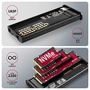 EEM2-SD2 USB-C 10Gbps - M.2 NVMe & SATA SSD DISPLAY box