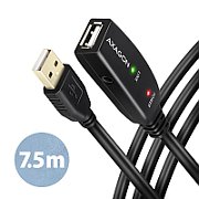 AXAGON USB prelungitor Negru 7.5m ADR-207 USB 2.0 A-M -> A-F