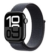 Apple Watch Series 10 GPS 42mm Jet Black Aluminium Case with Ink Sport Loop