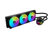 Cooler Procesor GENESIS HYDRA 360 ARGB NEGRU, dimensiune radiator 397x120x27mm, 3 ventilatoare ARGB, Viteza ventilatoare: 500-1550 RPM, Airflow ventilatoare: 80 CFM, Suport AMD: AM4/AM5, suport INTEL: LGA 1151/1156/1150/1200/1700/1851