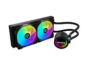 Cooler Procesor GENESIS HYDRA 240 ARGB NEGRU, dimensiune radiator 276x120x27mm, 2 ventilatoare ARGB, Viteza ventilatoare: 500-1550 RPM, Airflow ventilatoare: 80 CFM, Suport AMD: AM4/AM5, suport INTEL: LGA 1151/1156/1150/1200/1700/1851