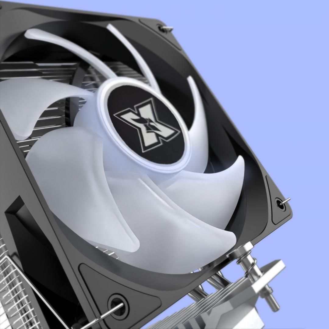 Ventilator Serioux CC120ARGB, dimensiuni 120x120x25mm, viteza ventilator 800-1800±200RPM, TDP: 180 - 200W, durata de viata 30 000 ore, iluminare LED, suporta toate seriile INTEL CPU