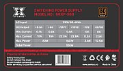 Sursa Serioux Energy 550W, Ventilator 12cm, ATX, material metal, cabluri: 20+4-pin, 1x4+4-pin, 2x6+2-pin, negru