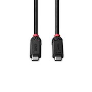 Cablu Lindy 2m USB4 240W Type C, 40 Gbps, Black Line