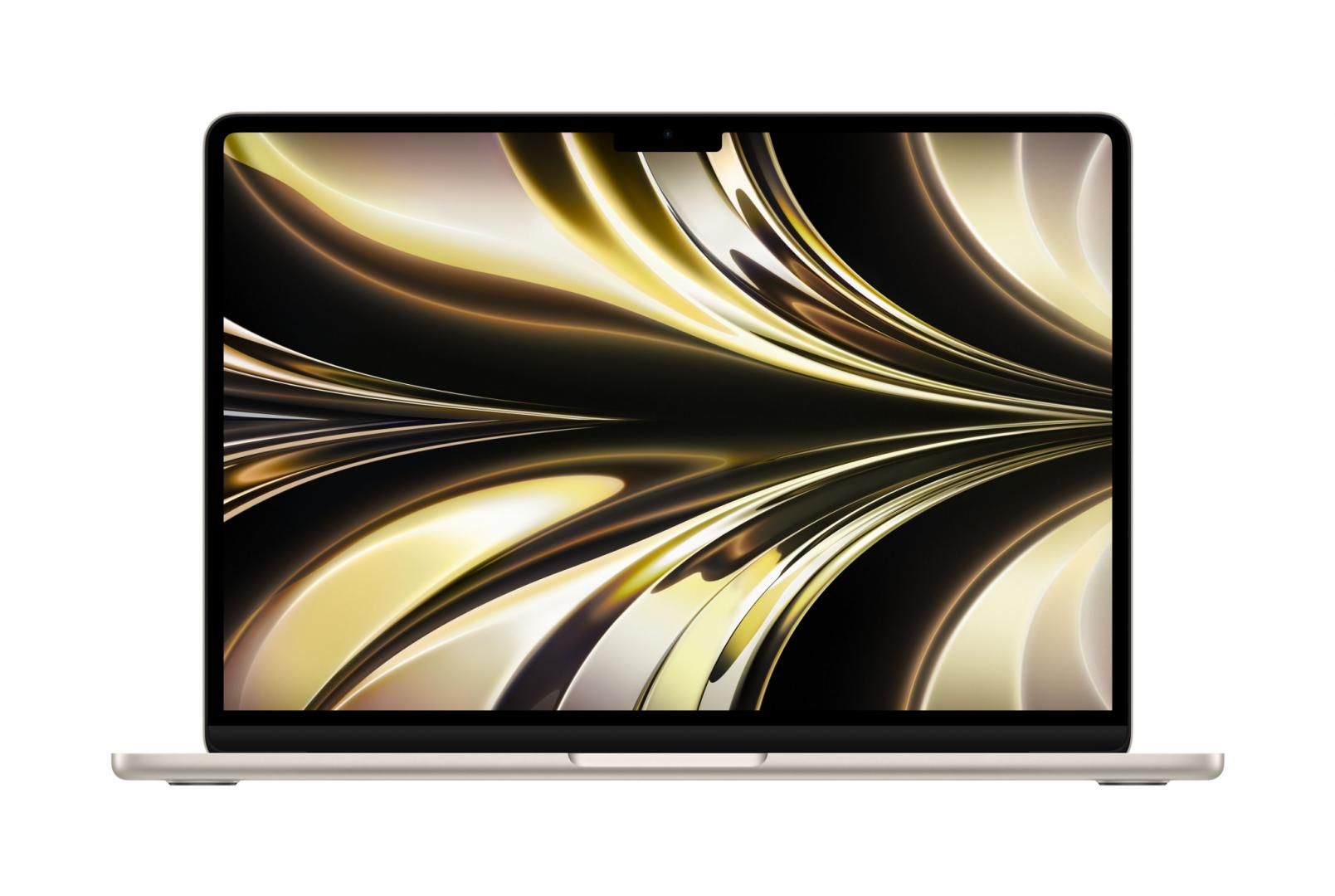 Laptop Apple MacBook Air MC7W4RO/A, 13.6 inch 2560 x 1664, Apple M2 (8 C), 16 GB RAM, 256 GB SSD, Apple 8-core GPU, Mac OS, Starlight