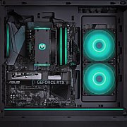 Desktop PC Actina Midi Tower, AMD Ryzen 5 5600X (6 C / 12 T, 3.7 GHz - 4.6 GHz), 32 GB RAM, 1 TB SSD, AMD Radeon RX 6600 8 GB, Fara sistem de operare