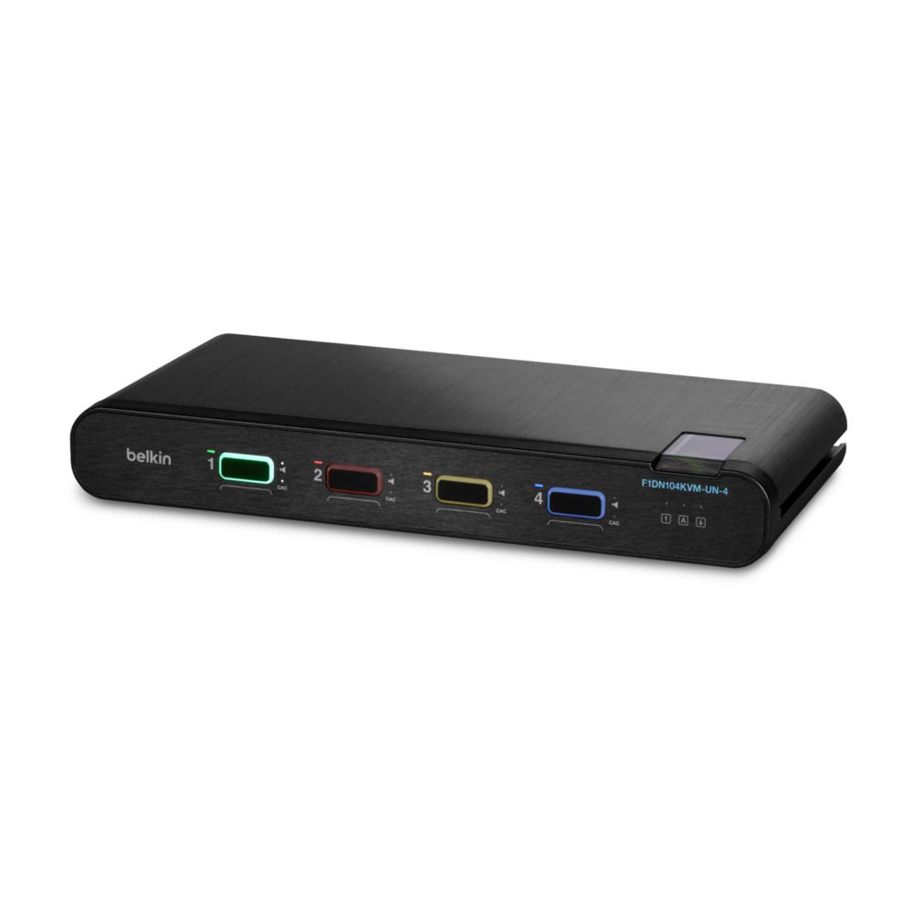 4P SNGL HEAD DP/HDMI TO DP/HDMI/VIDEO SECURE DT KVM SWITCH PP4.0