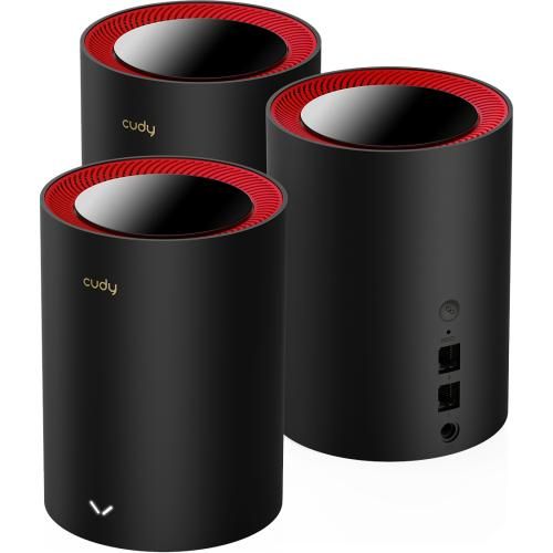 Cudy AX3000 Wi-Fi 6 Mesh 2.5G Solution 3-Pack, Dual-Band, Black