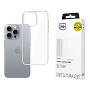 Protective cover 3mk Clear Case for iPhone 16 Pro Max, Transparent
