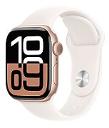 Apple Watch Series 10 GPS 42mm Rose Gold Aluminium Case with Light Blush Sport Band - M/L
