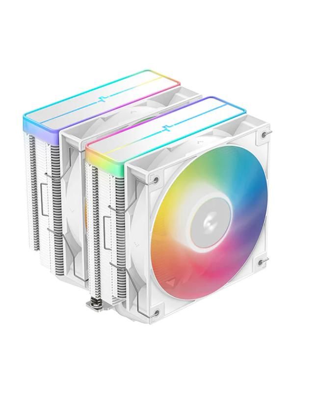 COOLER DeepCool  AG620 BK ARGB V2  skt. Intel si AMD, racire cu aer, vent. 2 x 120mm, 300 - 1950 rpm, 6 heatpipes, inaltime 161mm, RGB adresabil, R-AG620-WHAMMN-GJD   (timbru verde 0.8 lei)