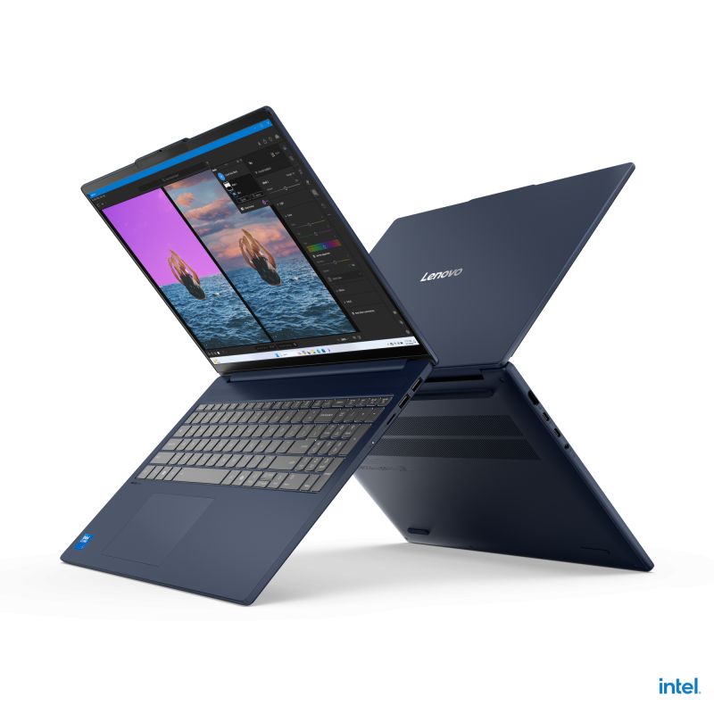 Laptop Lenovo IdeaPad Slim 5 16IRH10R 83K10093RM, 16 inch 2880 x 1800, Intel 240H (10 C / 16 T, 2.5 GHz - 5.2 GHz, 24 MB cache, 28 W), 32 GB DDR5, 1 TB SSD, Intel Graphics, Fara sistem de operare, Albastru