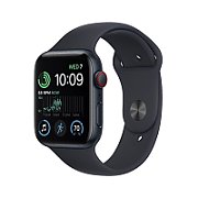 Apple Watch SE GPS + Cellular 44mm Midnight Aluminium Case with Midnight Sport Band - M/L