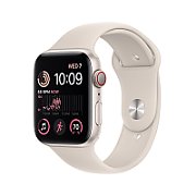 Apple Watch SE GPS + Cellular 40mm Starlight Aluminium Case with Starlight Sport Band - M/L