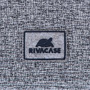 RIVACASE Anvik 13.3  Laptop sleeve  light grey  with handle  waterproof material  plush interior  back pocket for smartphone  business cards  accessories