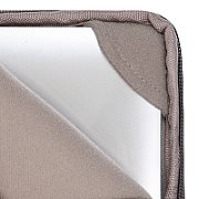 RIVACASE Anvik 13.3  Laptop sleeve  light grey  with handle  waterproof material  plush interior  back pocket for smartphone  business cards  accessories