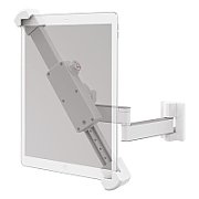 Stand tableta si Barkan T72, 7  - 14 / 18-36 cm, Greutate maxima 5.6kg, distanta maxima fata de perete 11.5 / 29 cm., Culoare: Alb.