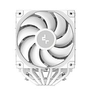 Cooler Procesor DEEPCOOL AK620 DIGITAL PRO ALB, marime heatsink 127x110x157mm, 2 ventilatoare, viteza ventilatoare 500-1750 RPM +/- 10%, Airflow: 60.89 CFM,  Suport AMD: AM4/AM5, suport INTEL: LGA 1851/1700/1200/1151/1150/1155/2011-v3/2011/2066, nivel de zgomot: 28 dBA